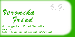 veronika fried business card